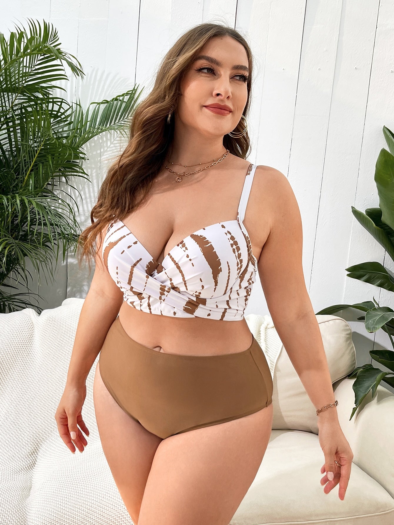 Conjunto Biquíni + Quimono  Raissa Plus Size